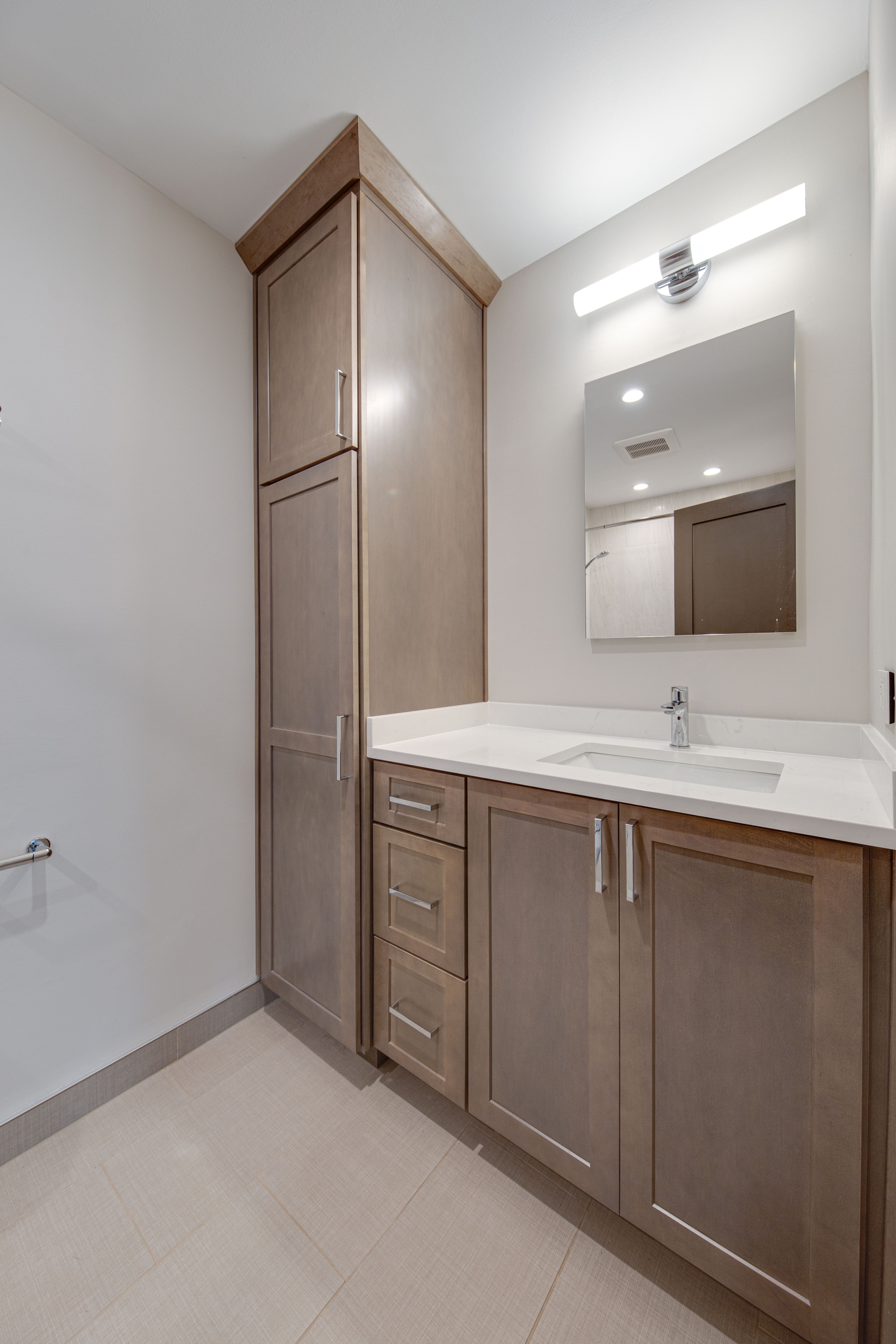 Small Chicago bathroom remodel